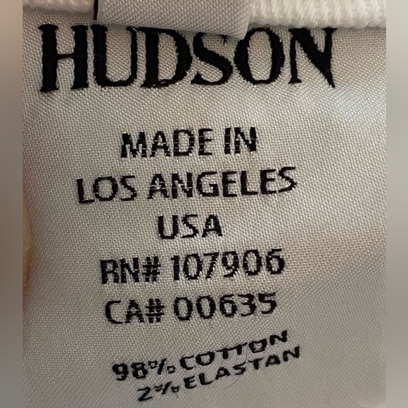 Hudson Mid-rise White Baby Bootcut Jeans - Picture 11 of 11